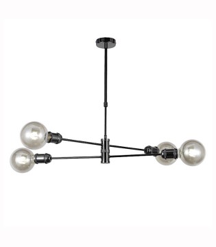 Lámpara Retro Vintage horizontal Mika cuero 4L 2