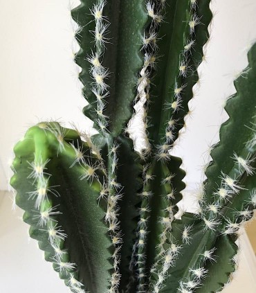 Detalle cactus artificial alto de 80cm