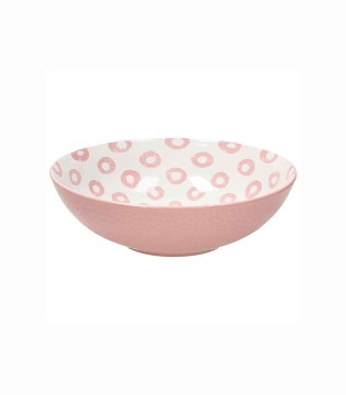 Set 2 ensaladeras 22 cm Dodi rosa Tognana