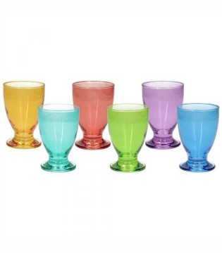 Set 6 vasos Prisma multicolor - Tognana