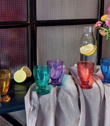 Set 6 vasos Prisma multicolor - Tognana