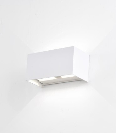 Aplique Davos doble rectangular 24W blanco arena - Mantra
