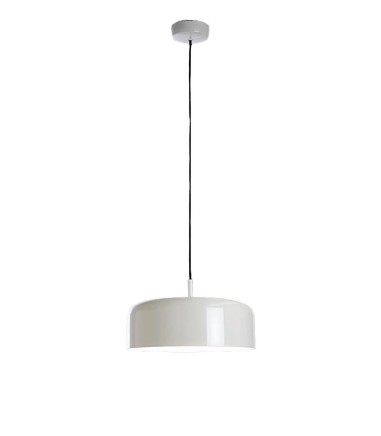 Colgante techo POT 2L blanco brillo E27 Ø26cm - Ole by FM