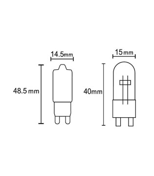 Bombilla LED G9 2.5W 4000K 250Lm - Mantra 2