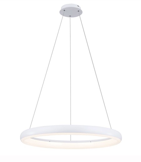 Lámpara de techo LED aro blanco SUAVE 80cm MD8148-800 - Ineslam