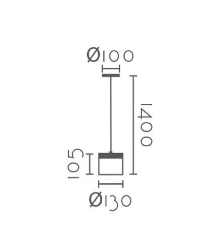 Dimensiones Colgante nórdico ND4 metal blanco-madera Ø35cm E27