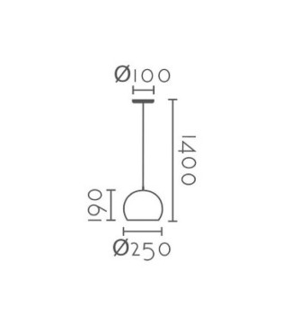 Lámpara bola metal madera Ø25cm E27 MD6144-DKWD - Ineslam 2