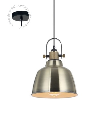 Lámpara campana bronce antiguo 20cm MD8020-ABE - Ineslam