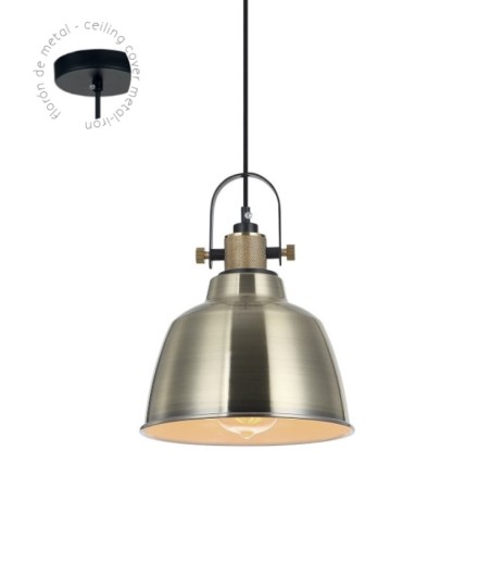 Lámpara campana bronce antiguo 20cm MD8020-ABE - Ineslam