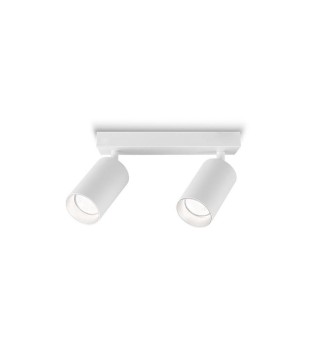 Regleta 2 Focos Blanco-Negro GU10 MX5012 - Ineslam 2