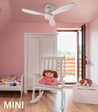 Ventilador de techo SIROCO MINI blanco - Schuller 2