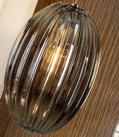 Lampara OVILA 1 luz smoke 20cm - Schuller