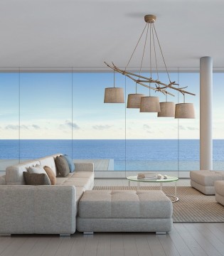 Lámpara Sabina 5 luces Mantra 6175, imagen de ambiente