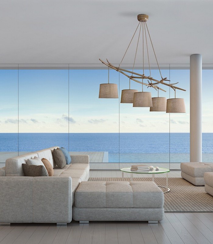 Lámpara Sabina 5 luces Mantra 6175, imagen de ambiente