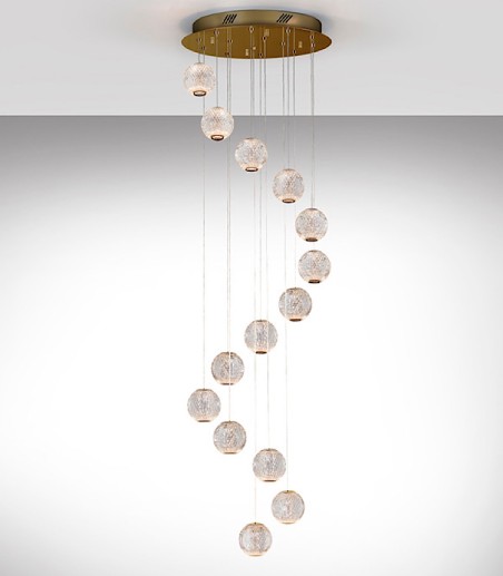 Lampara 14 LED AUSTRAL oro - Schuller