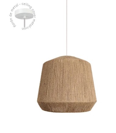 Lámpara de fibras naturales Manila 60cm
