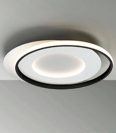 Plafón LED techo LIMBOS blanco/negro 40W - Schuller