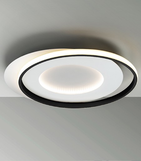 Plafón LED techo LIMBOS blanco/negro 40W - Schuller