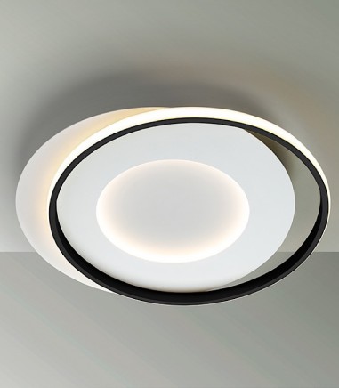 Plafón LED techo LIMBOS blanco/negro 40W - Schuller