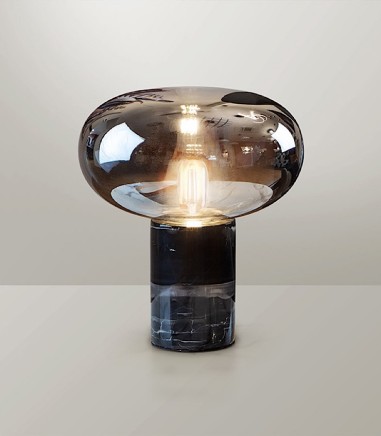 Lampara de mesa mármol negro Fungi - Schuller 837125