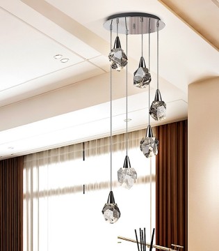 Lámpara AQUARIA cromo 6 luces -Schuller 2