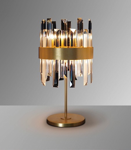 Lampara de mesa GRACE oro 6L - Schuller