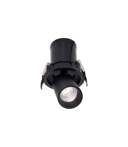 Foco Empotrable GARDA negro 7W 84mm basculante - Mantra