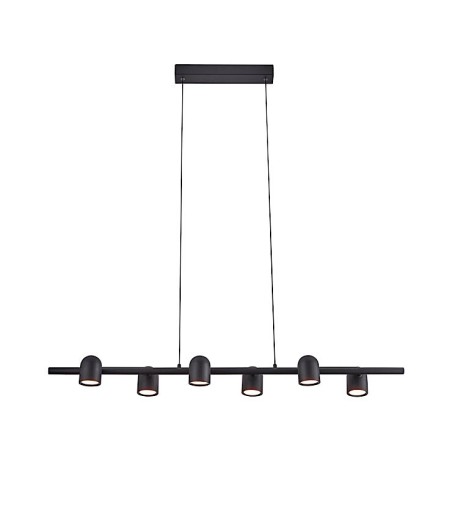 Lámpara de techo IOS negro 6 luces - Mantra