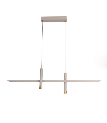 Lámpara lineal LED de techo colgante Esparta Blanco 30W - Mantra