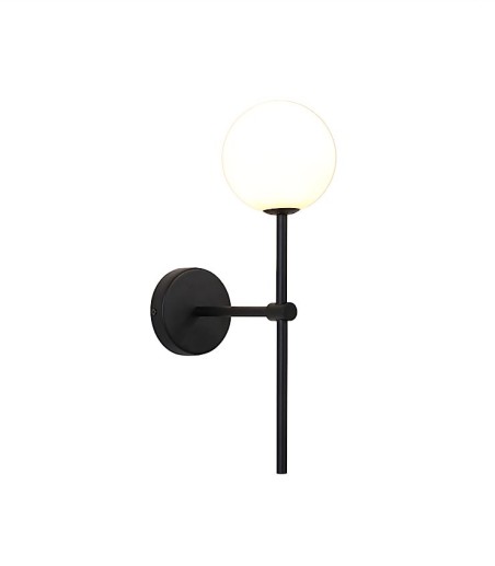 Aplique de pared DORIS negro - ACB