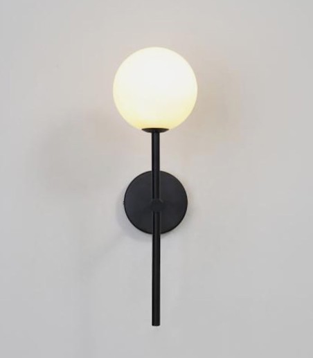 Aplique de pared Doris negro - ACB