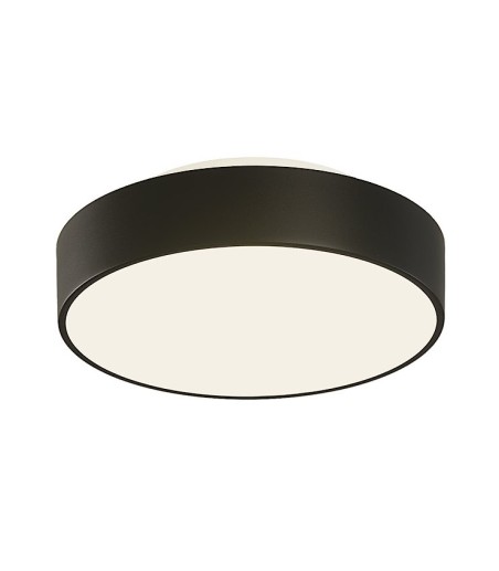 Plafón Dins Negro 26cm 2 bombillas E27 IP44 - ACB