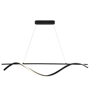 Lampara de comedor BOA negro 26W - Schuller