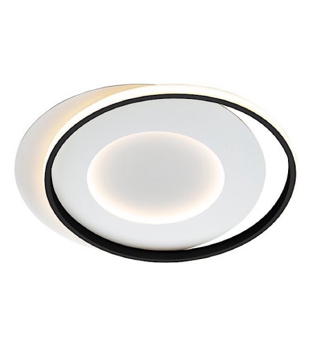 Plafón LED techo LIMBOS blanco negro 40W - Schuller