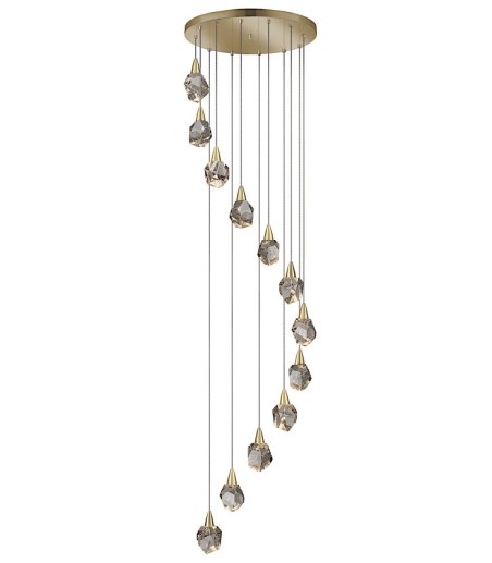 Lámpara AQUARIA oro 12 luces -Schuller