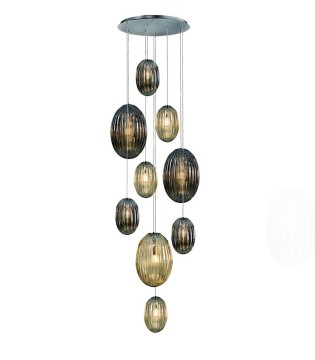 Lámpara OVILA 9 luces Coñac - Schuller