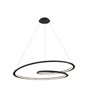 Lámpara de techo circular LED Looping negro 97cm - Schuller