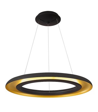 Lámpara de techo LED circular SHIITAKE 3000K negro-oro - ACB