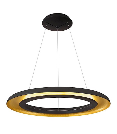 Lámpara de techo LED circular SHIITAKE 3000K negro-oro - ACB