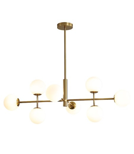 Lámpara de techo DORIS 8L G9 oro viejo 95cm - ACB