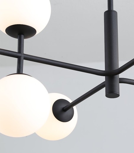 Detalle Lámpara colgante DORIS 8L G9 negro 95cm - ACB