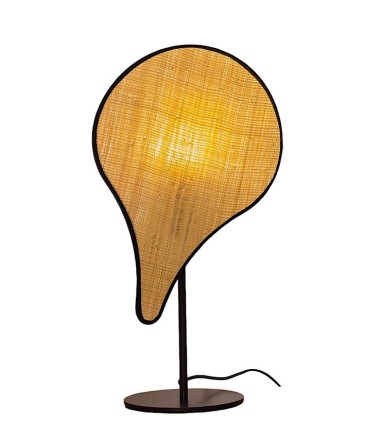 Lámpara de mesa PALMITO rafia 1L E27 - ILUSORIA