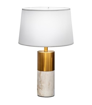 Lámpara de mesa de salón LUCIAN marmol blanco 1L - Schuller 2