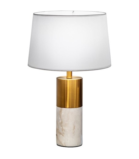 Lámpara de mesa de salón LUCIAN marmol blanco 1L - Schuller