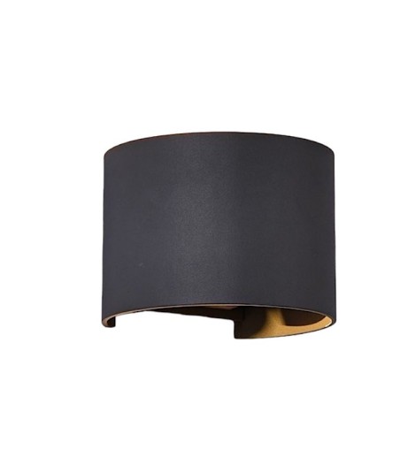 Aplique Davos 6522-7645 gris oscuro IP54 - Mantra
