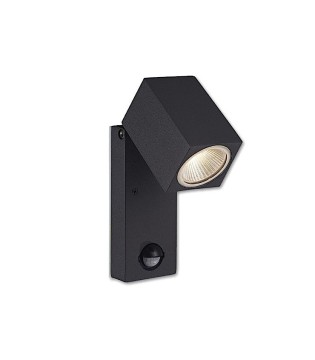 Cala de ACB Aplique LED 3000K Gris IP54 con sensor