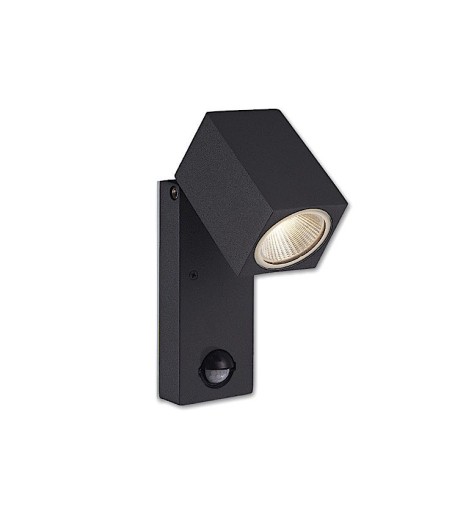 Cala de ACB Aplique LED 3000K Gris IP54 con sensor
