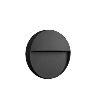 Aplique Señalizador Exterior BAKER 3w Redondo gris 7013 Mantra