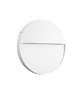 Aplique Señalizador Exterior BAKER 6w Redondo blanco 7018 Mantra