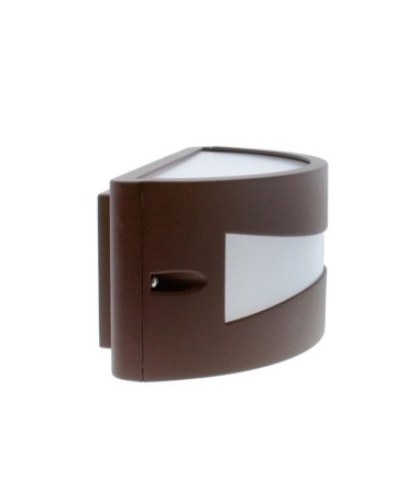 Imagen lateral Aplique exterior Mota 1 Luz E27 Marrón IP54